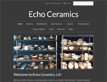 Tablet Screenshot of echoceramics.com
